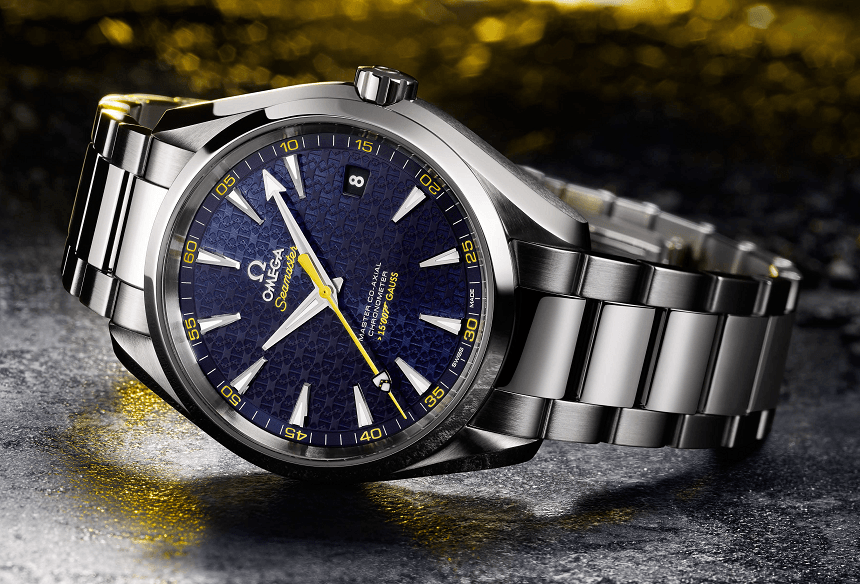 The Omega Seamaster Aqua Terra James Bond Spectre Watch, limited to 15,007 pieces worldwide.