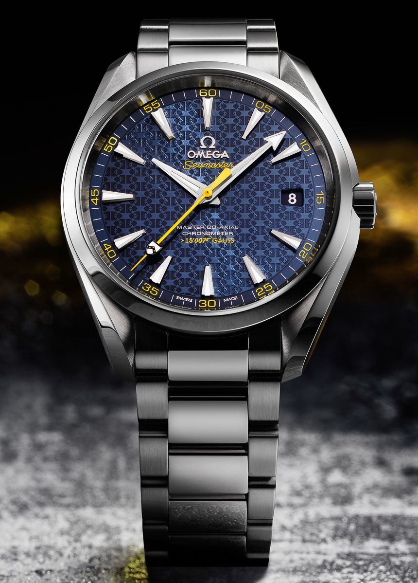 The 'Spectre' Omega Seamaster Aqua Terra James Bond is available on a stainless steel bracelet for £4,630 at Robert Gatward Jewellers.