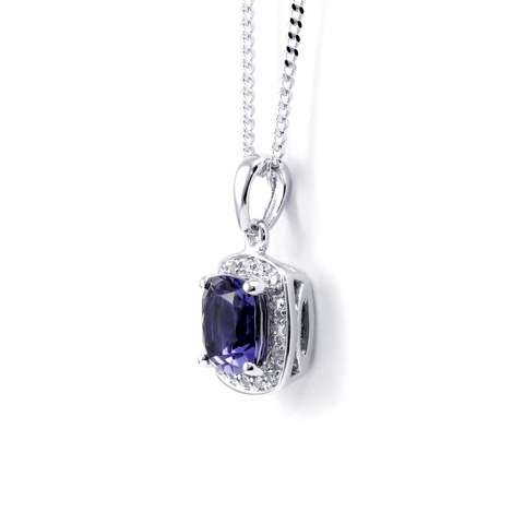 10. This wonderful Iolite and Diamond pendant is delicate and graceful. Showcasing a wonderful, deep blue opaque Iolite stone, encased by a square adorned with diamonds. Held on a delicate chain which has been crafted in smooth 9ct white gold. Whether your Valentine this year is your mother, your sister, your wife or your girlfriend, this gift says 'I Love You' and is perfect for any elegant woman. £285