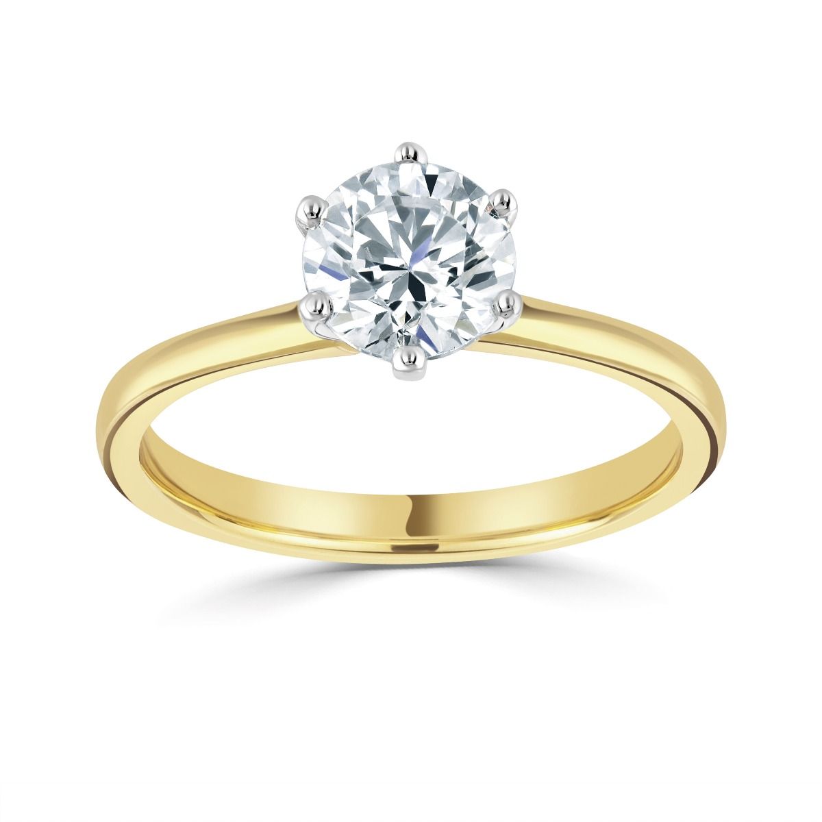 yellow gold diamond solitaire engagement ring - Robert Gatward Jewellers